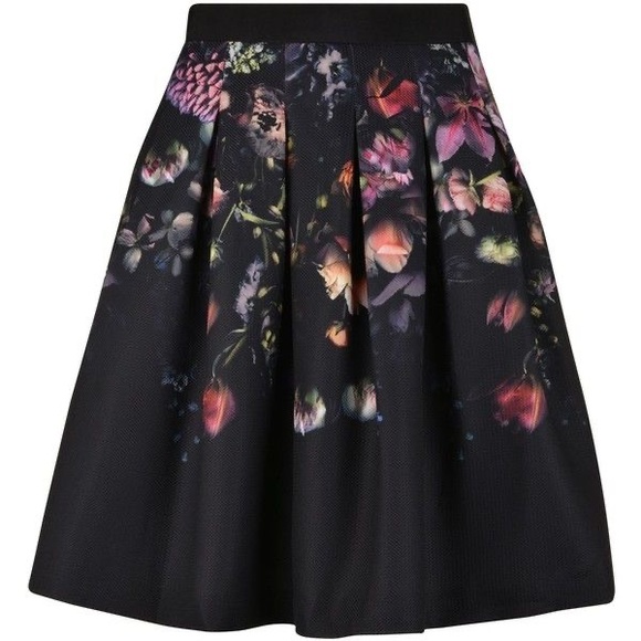 NWT Ted Baker London Deniva Shadow Flora Full Skirt - orig $259 - Picture 4 of 7